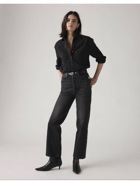 Levi’s Ribcage Straight Ankle Jeans - Black